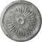 Ekena Millwork Juniper Ceiling Medallion (Fits Canopies up to 7"), 36"OD x 1 1/2"P, Ultra Pure White Crackle CM36JUUWC - alternate 1